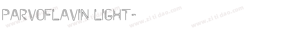Parvoflavin Light字体转换